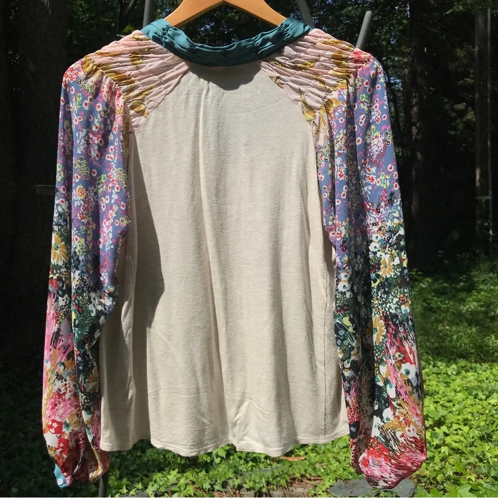 Anthropologie Tiny Eleanor Balloon Sleeve Top